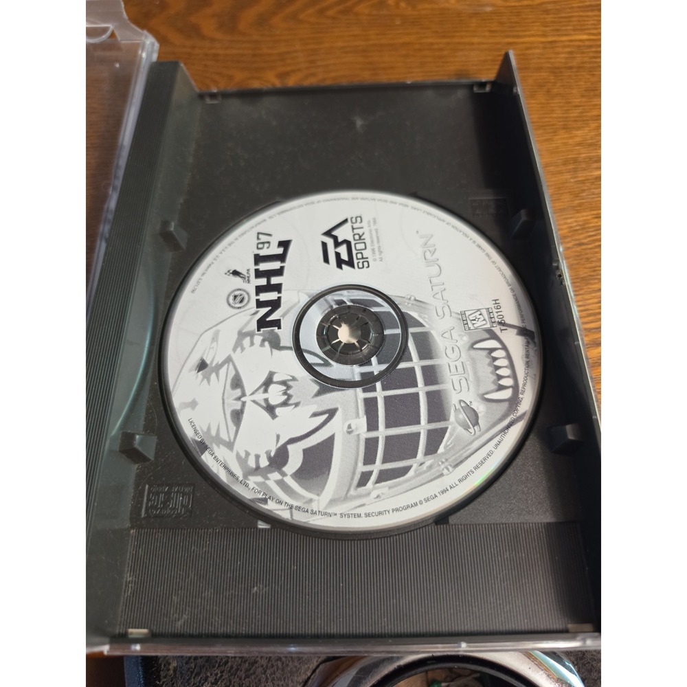 NHL 97 (Sega Saturn, 1996) with Case No Manual Or Cover‎